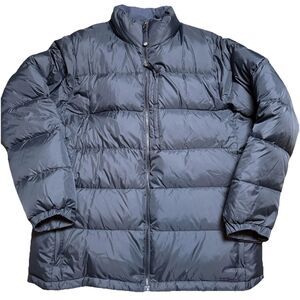 LL Bean Puffer Jacket Coat Men's Ultralight Goose Down Gray XXL Tall Winter Ski